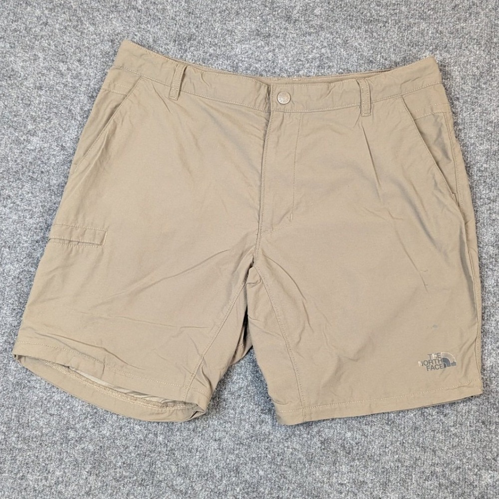 The North Face Mens Khaki Tan Ripstop Hiking Utility Shorts Mens W36